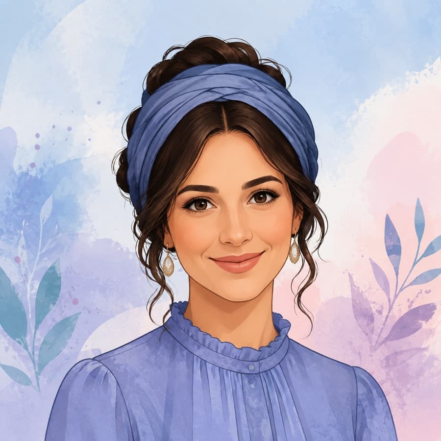 Fictional illustrated profile